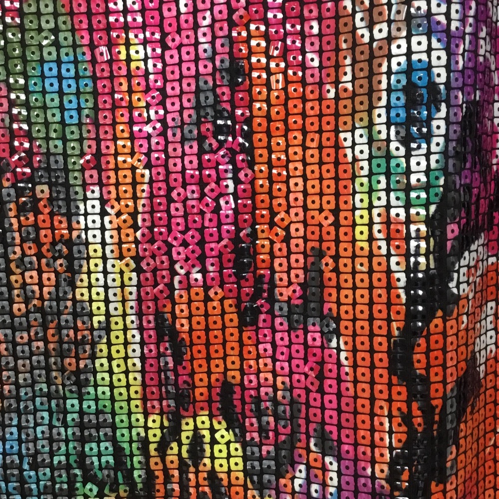 Peter Nygard Multicolor Sequin Tank Top size large - Picture 3 of 5